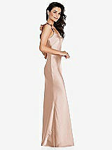 Side View Thumbnail - Cameo Ruffle Trimmed Open-Back Maxi Slip Dress