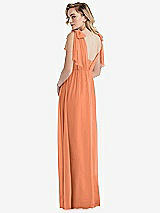 Alt View 2 Thumbnail - Sweet Melon Empire Waist Shirred Skirt Convertible Sash Tie Maxi Dress