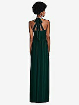 Alt View 5 Thumbnail - Evergreen Convertible Tie-Shoulder Empire Waist Maxi Dress