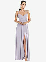 Front View Thumbnail - Moondance Adjustable Strap Wrap Bodice Maxi Dress with Front Slit 