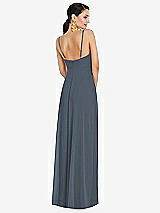 Rear View Thumbnail - Silverstone Adjustable Strap Wrap Bodice Maxi Dress with Front Slit 
