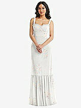 Alt View 1 Thumbnail - Spring Fling Tie-Shoulder Corset Bodice Ruffle-Hem Maxi Dress