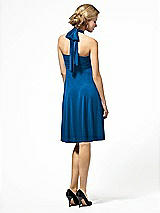Alt View 2 Thumbnail - Cerulean Twist Wrap Convertible Mini Dress