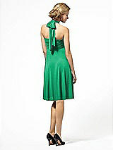 Alt View 2 Thumbnail - Pantone Emerald Twist Wrap Convertible Mini Dress