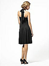 Alt View 2 Thumbnail - Black Twist Wrap Convertible Mini Dress