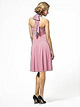 Alt View 2 Thumbnail - Sea Pink Twist Wrap Convertible Mini Dress