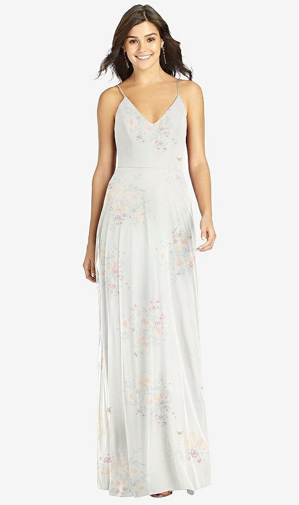 Front View - Spring Fling Criss Cross Back A-Line Maxi Dress