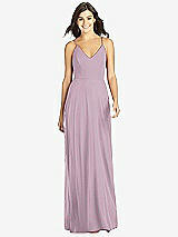 Front View Thumbnail - Suede Rose Criss Cross Back A-Line Maxi Dress