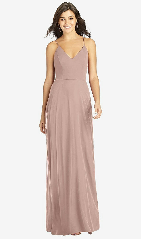 Front View - Bliss Criss Cross Back A-Line Maxi Dress