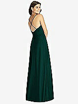 Rear View Thumbnail - Evergreen Criss Cross Back A-Line Maxi Dress