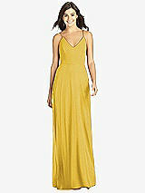 Front View Thumbnail - Marigold Criss Cross Back A-Line Maxi Dress
