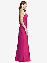 Side View Thumbnail - Think Pink Cowl-Neck Convertible Maxi Slip Dress - Reese