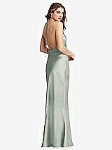 Front View Thumbnail - Willow Green Cowl-Neck Convertible Maxi Slip Dress - Reese