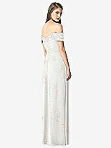 Rear View Thumbnail - Spring Fling Off-the-Shoulder Ruched Chiffon Maxi Dress - Alessia