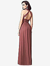 Rear View Thumbnail - English Rose Ruched Halter Open-Back Maxi Dress - Jada