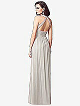 Rear View Thumbnail - Oyster Ruched Halter Open-Back Maxi Dress - Jada