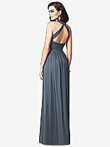 Rear View Thumbnail - Silverstone Ruched Halter Open-Back Maxi Dress - Jada