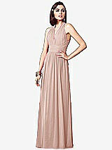 Front View Thumbnail - Toasted Sugar Ruched Halter Open-Back Maxi Dress - Jada