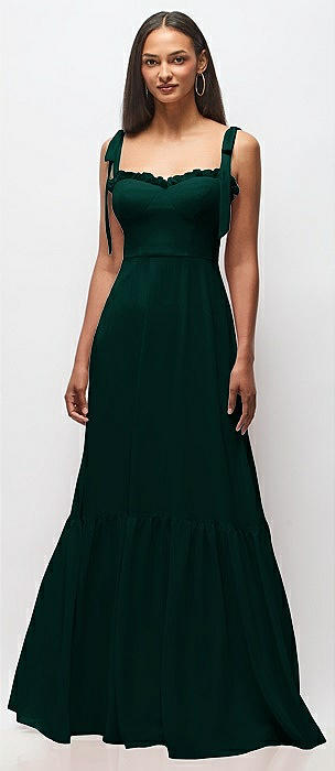 chiffon sleeve dress black Lace Applique Long Sleeves Floor Length Formal Gown Top Size:M Navy Blue Off the Dama Dresses