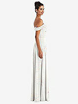 Side View Thumbnail - Spring Fling Off-the-Shoulder Draped Neckline Maxi Dress