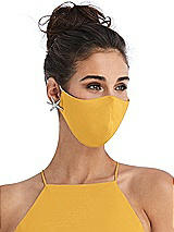 Alt View 2 Thumbnail - NYC Yellow Soft Jersey Reusable Face Mask