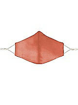 Front View Thumbnail - Terracotta Copper Lux Charmeuse Reusable Face Mask