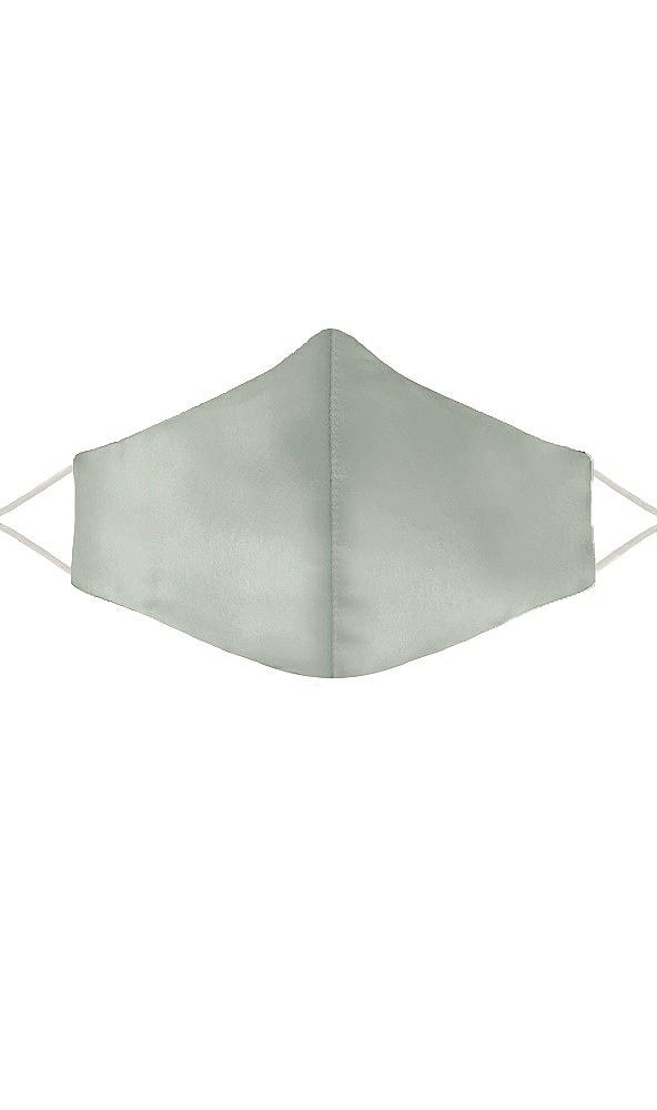 Front View - Willow Green Lux Charmeuse Reusable Face Mask