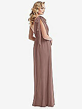 Alt View 4 Thumbnail - Sienna Empire Waist Shirred Skirt Convertible Sash Tie Maxi Dress