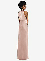 Rear View Thumbnail - Toasted Sugar Jewel Neck Sleeveless Maxi Dress with Bias Skirt