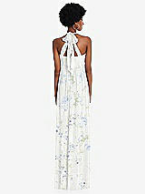 Alt View 5 Thumbnail - Bleu Garden Convertible Tie-Shoulder Empire Waist Maxi Dress