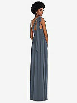 Alt View 3 Thumbnail - Silverstone Convertible Tie-Shoulder Empire Waist Maxi Dress