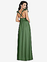 Alt View 1 Thumbnail - Vineyard Green Deep V-Neck Ruffle Cap Sleeve Maxi Dress with Convertible Straps