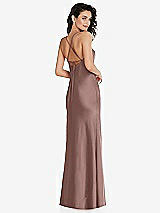 Rear View Thumbnail - Sienna Open-Back Convertible Strap Maxi Bias Slip Dress