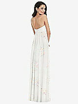 Rear View Thumbnail - Spring Fling Twist Shirred Strapless Empire Waist Gown with Optional Straps