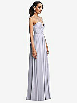 Side View Thumbnail - Silver Dove Plunging V-Neck Criss Cross Strap Back Maxi Dress