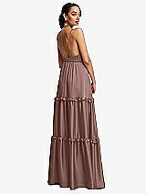 Rear View Thumbnail - Sienna Low-Back Triangle Maxi Dress with Ruffle-Trimmed Tiered Skirt