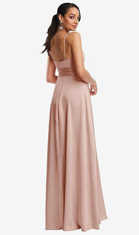 Back View - Toasted Sugar Triangle Cutout Bodice Maxi Dress with Adjustable Straps