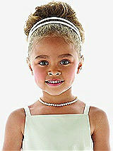 Rear View Thumbnail - Natural Children's Pearl Necklace - 12.5 inch