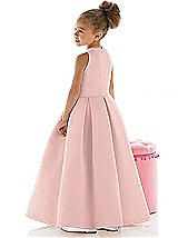 Rear View Thumbnail - Rose - PANTONE Rose Quartz Flower Girl Dress FL4022