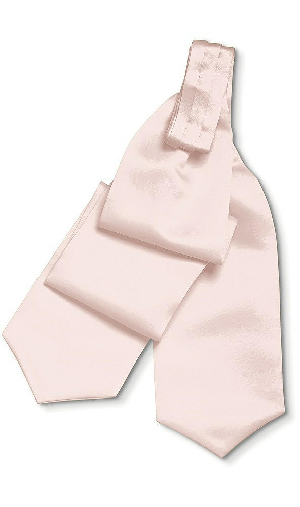 Back View - Pearl Pink Dupioni Cravats by After Six