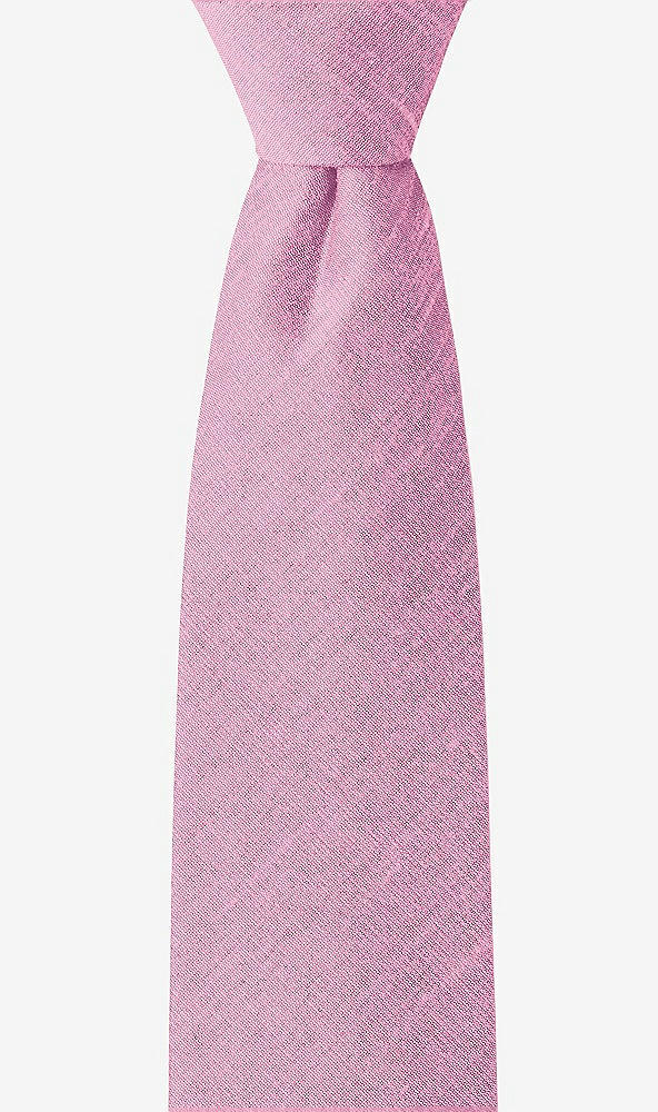 Front View - Begonia Dupioni Boy's 14" Zip Necktie by After Six
