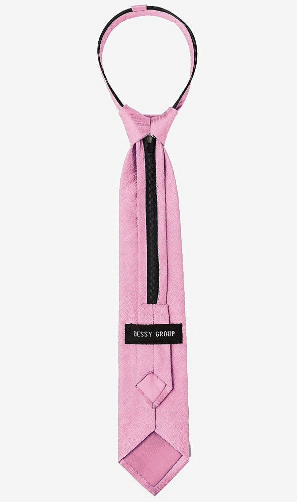 Back View - Begonia Dupioni Boy's 14" Zip Necktie by After Six