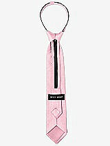 Rear View Thumbnail - Peony Dupioni Boy's 14" Zip Necktie by After Six