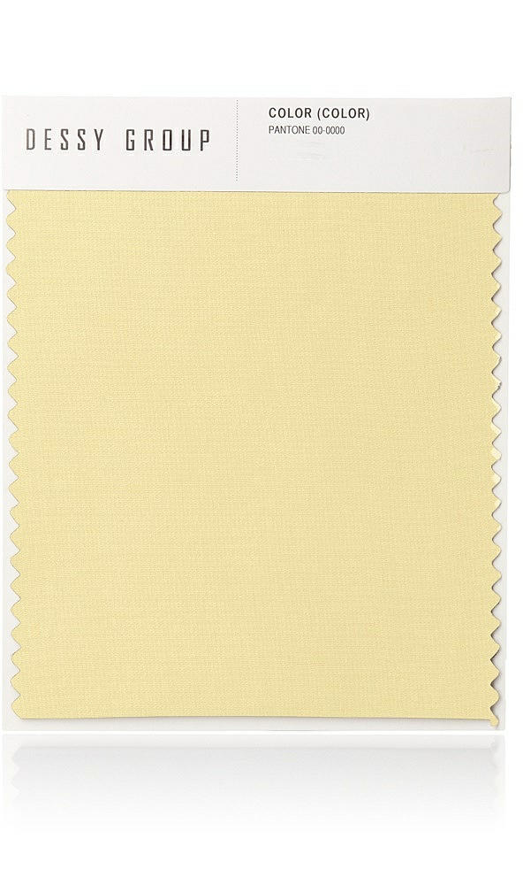 Front View - Pale Yellow Lux Chiffon Swatch