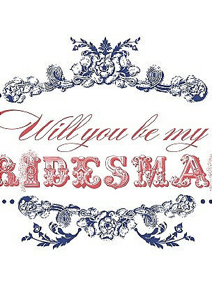 Will You Be My Bridesmaid Card - Vintage