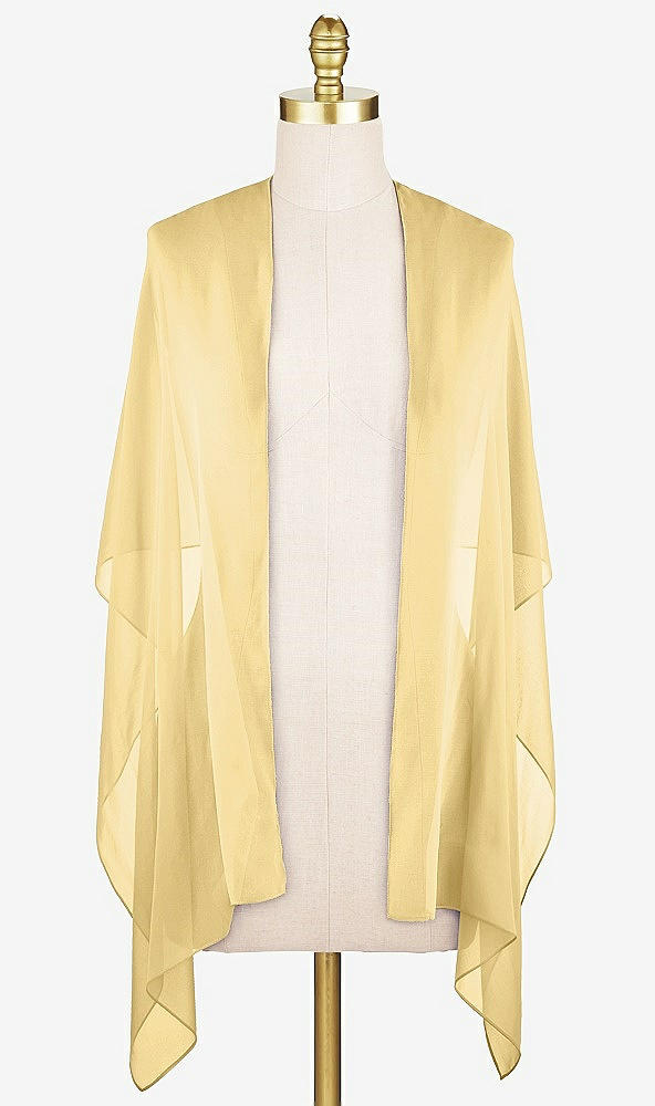 Front View - Buttercup Sheer Crepe Stole