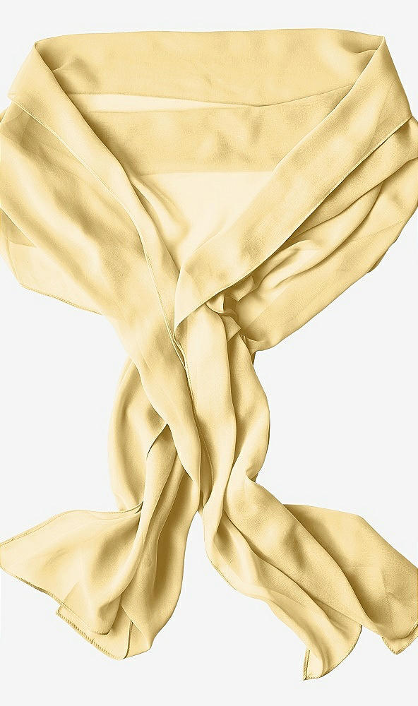 Back View - Buttercup Sheer Crepe Stole