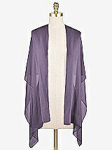 Front View Thumbnail - Lavender Sheer Crepe Stole