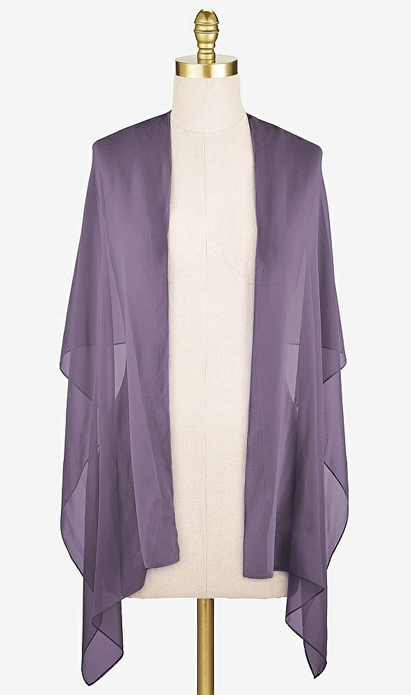 Front View - Lavender Sheer Crepe Stole