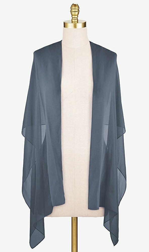 Front View - Silverstone Sheer Crepe Stole